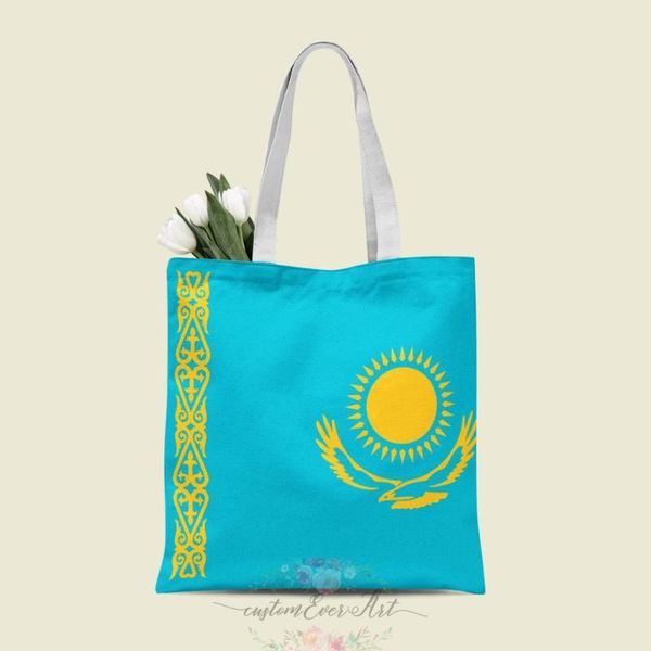 

kazakhstan tote bag custom canvas tote bags for women for teacher birthday bags gift bag personalized gifts