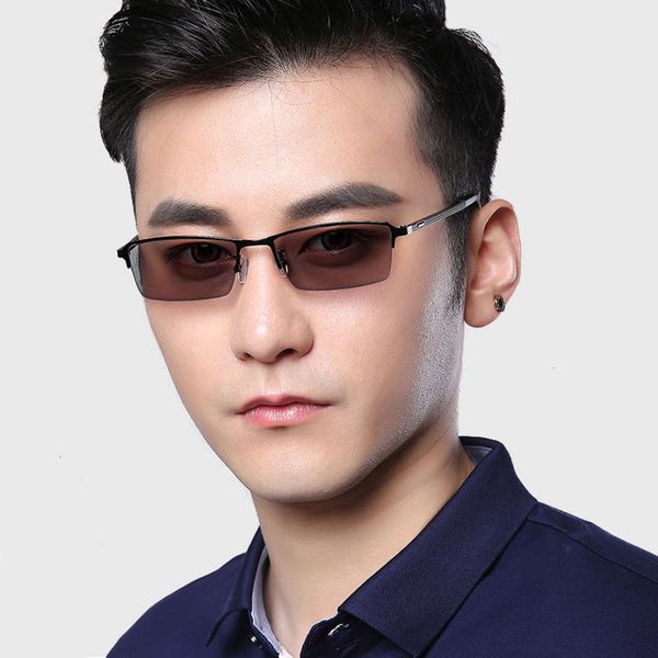 

half color changing glasses men's myopia frame anti radiation anti ultraviolet sunglasses 2093, White;black