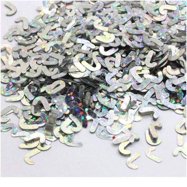 

10g silver crutch laser loose sequins for crafts paillettes christmas decoration glitter nail confetti diy sewing acc jlljwy