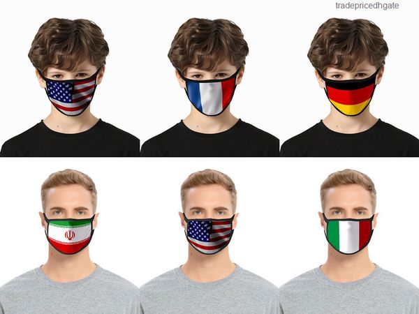 

3d print masks styles usa flag america 40 washable cotton face breathable resuable women man kid fashion mask