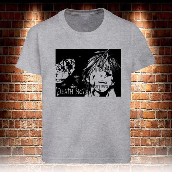 

2020 летняя марка мужчины death note kira ryuk yagami light shinigami манга gray men s к 3xl балахон дизайнеры футболки толстовка