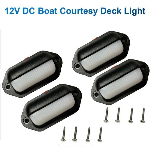 

4pcs boat accent deck light waterproof accent/indicator lamp for yacht/marine/camper trailer/motor-home blue warm white1