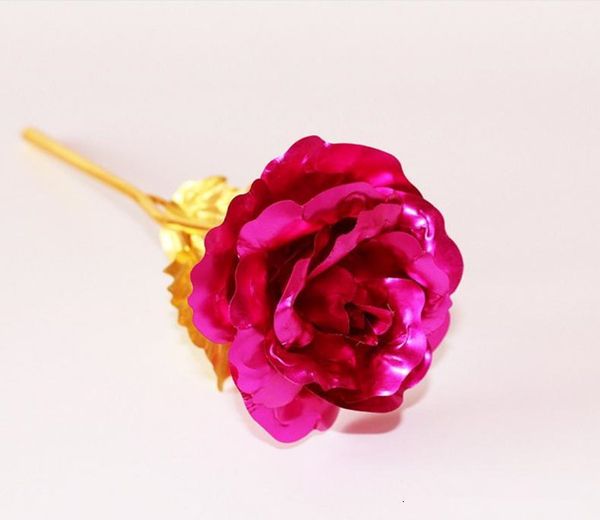 

flower romantic 24k gold plating golden rose foil plated artificial wedding festive party valentine day gift 3 nw92w