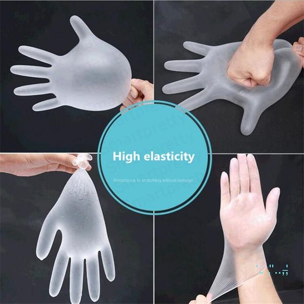

factory9cdqanti disposable pvc transparent gloves environmental dust protective glove without powder kitchen household su