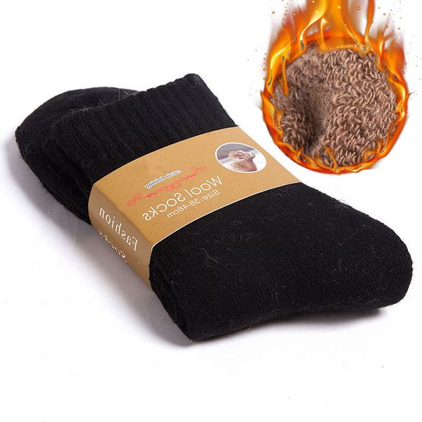 

2020 winter fashion luxury merino wool men dress brand big size cotton warm thick thermo socks gentlemen thermal stocking