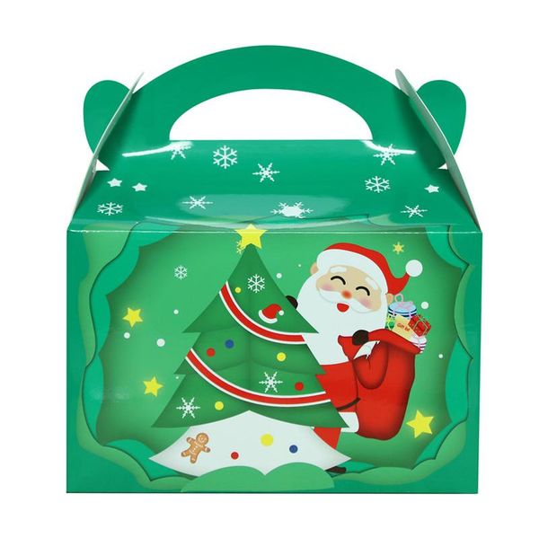 

stobag 24pcs lot 15.5x9x16.5cm handle new year gift packaging boxes child favor biscuit chocolate decoration christmas specially bbyuqd