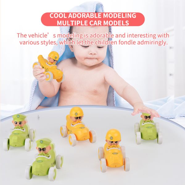 

colorful cute mini banana shape car toy kid baby early educational toy kid baby christmas gift 6 pcs a set