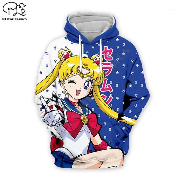 

sailor moon anime 3d all over printed hoodies harajuku fashion casual hooded sweatshirt zip hoodies drop shipping1, Black