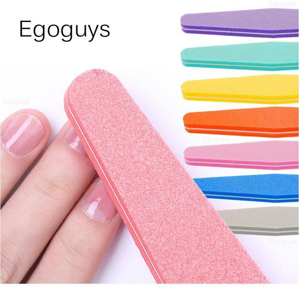 

100/180 half moon nail file polishing sandpaper stick grinding block nail art lapping burnish manicure sanding buffin qylcip