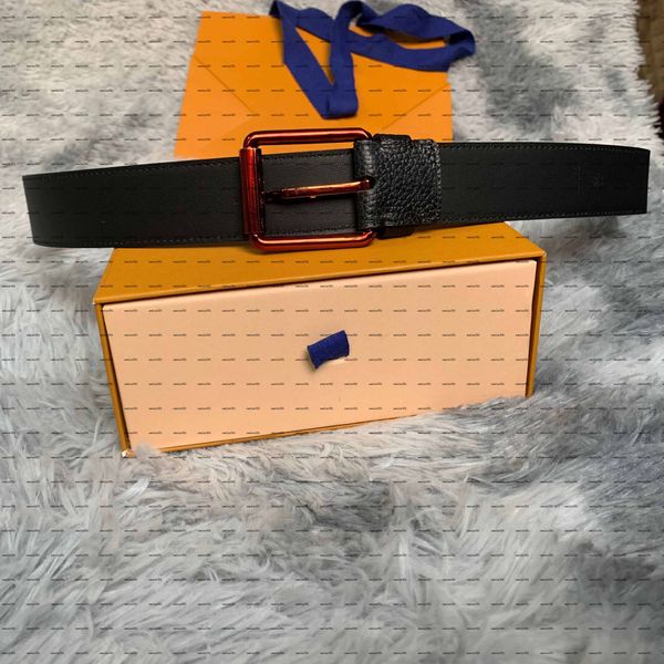 

01 selling black and white old flower pattern leather men's belt with box classic letter square buckle men's and women, Black;brown