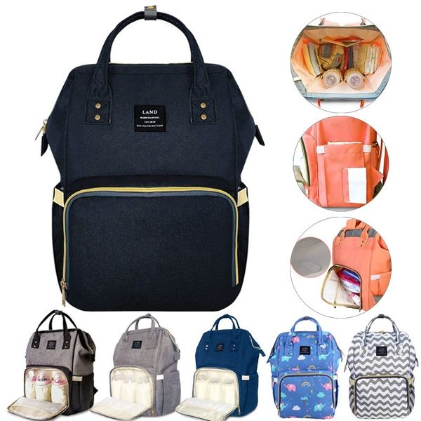 

land fashion maternity bag mummy nappy bags brand large capacity baby bag travel backpack design nursing diaper bag baby care y200107