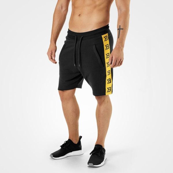 

2021 new running shorts men fitness training sport shorts jogging bodybuilding sweatpants male gym tennis short pants1, Black;blue