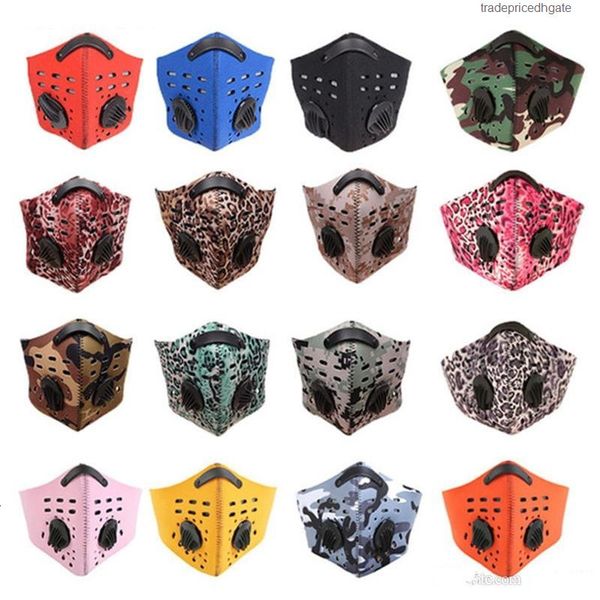 

filters breathable air pollution bicycle men sports carbon dust smog protective half face neoprene mask pm2.5 many desig