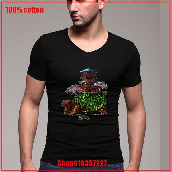 

последней популярность high quality summer tops храма черепаха вишневого дерева партии футболка v 180 gsm расчесываемого спорт с капюшоном h