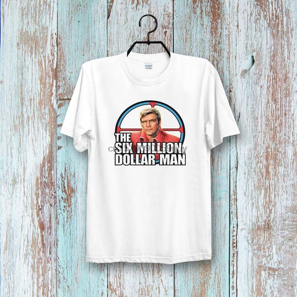 

спорт шесть million dollar man tee top unisex ladies vintage тенниска b49