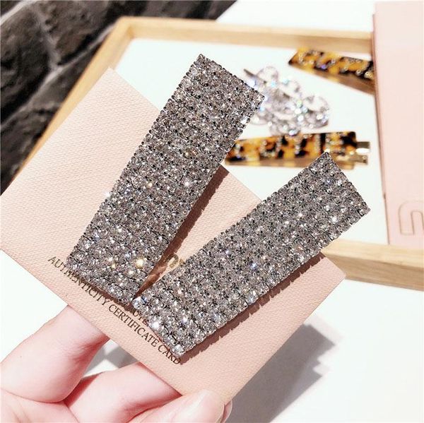 

hair accessories fashion girls sweet shining diamond clips hairpins women beauty barrettes headwear small clip