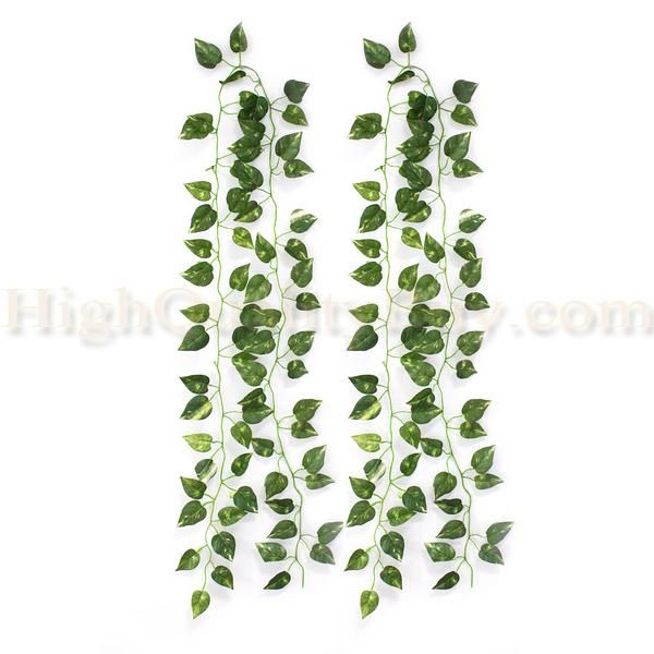 

decorative flowers & wreaths 2pcs artificial ivy leaf garland green plants vine fake foliage wreath wedding party accessories home decoratio