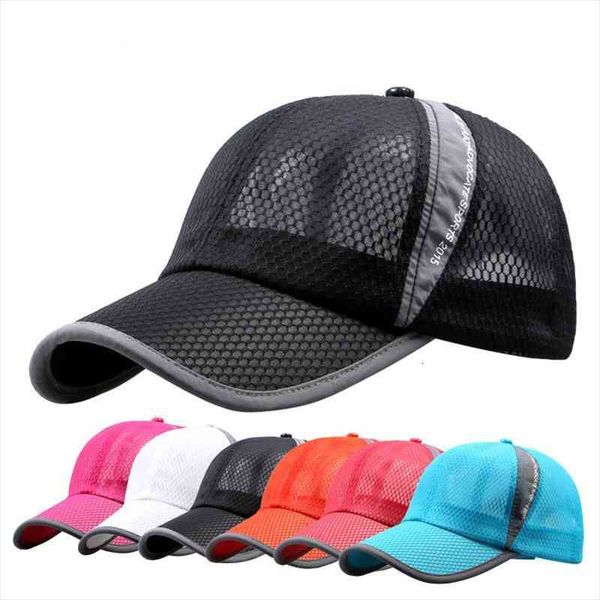 

Ultra-thin Baseball Cap Hat Summer Visor Ladies Mens Quick-drying Mesh Hat Running Breathable Cap Adjustable A15, Blue;gray
