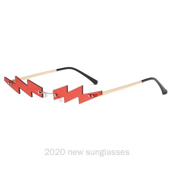

sunglasses vintage punk women rimless candy color sun glasses fashion retro metal frameless irregular men eyewear uv400 nx, White;black