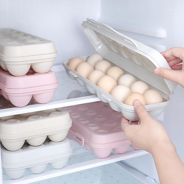 

storage bottles & jars egg box household finishing divided plastic superimposed with lid refrigerator rack support fresh1