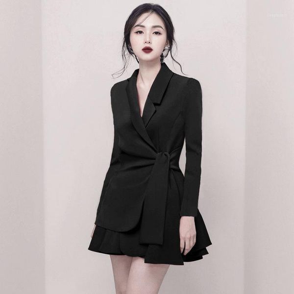 

new korea design woman suit skirt set, fashion uniforms,interviewer host formal dresses.2pcs blazer skirt set.1, White;black