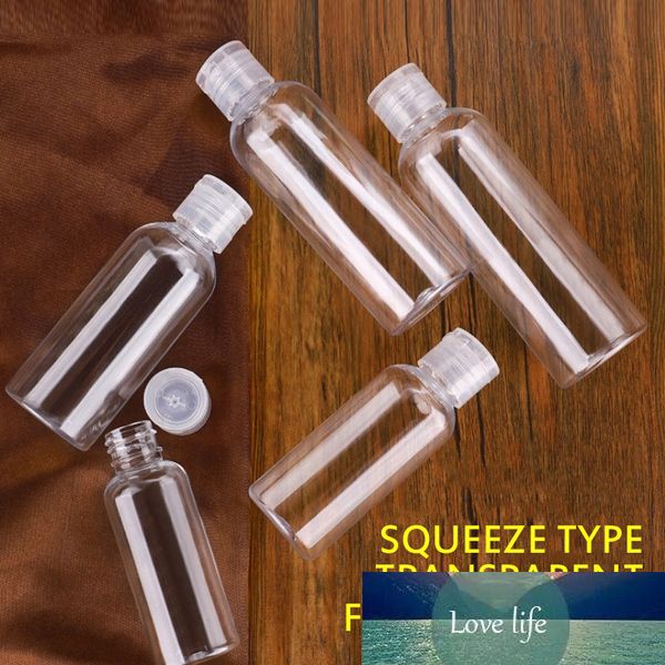 Портативная бутылка для путешествий 10/30 / 50ml Пустые прозрачные пластиковые бутылки для проездной подпункты Consmetic Lotion