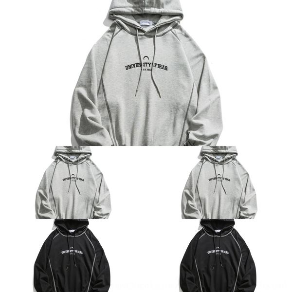 

henry henry chaoren hoodie loose autumn 2020 new korean couple bf man hoodie sweater sweater sweater fwgwn, Black