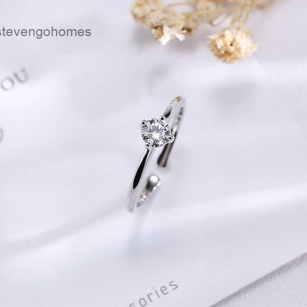 

jewelry eternal heart s925 silver gift wanying diamond ring female mosangshi c015