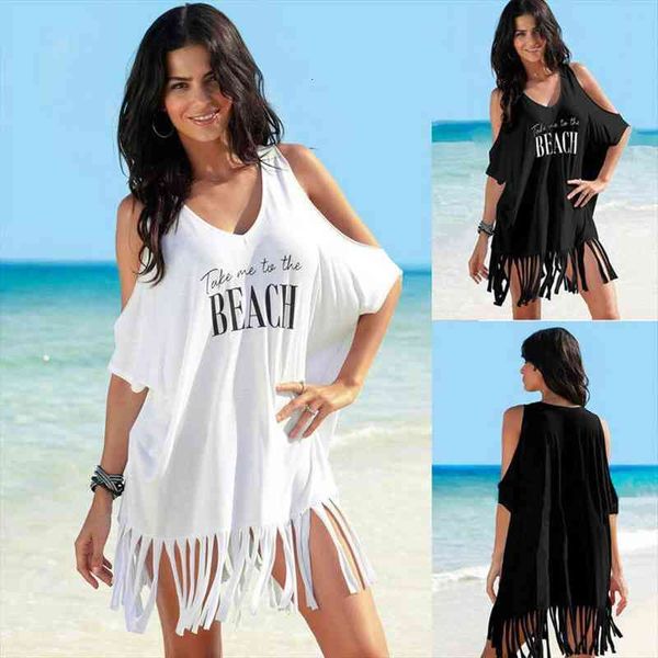 

women beachwear swimwear tassel bikini cover up summer kaftan sarong beach dress, Black;gray
