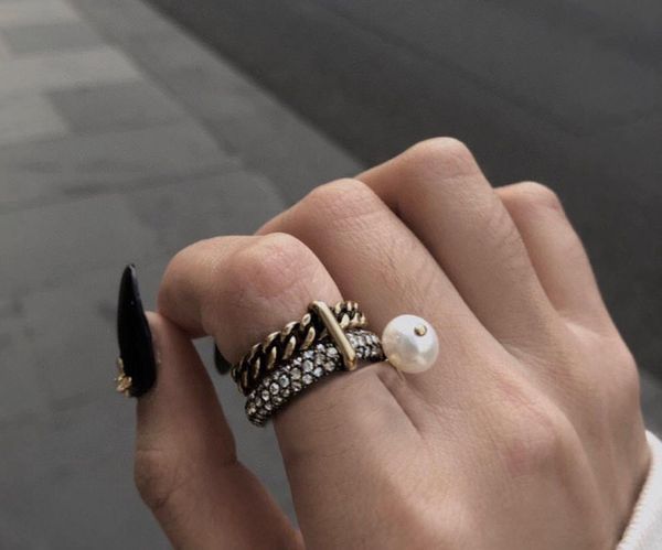

fashion diamond letter love rings bague for lady women party wedding lovers gift engagement jewelry with box, Silver
