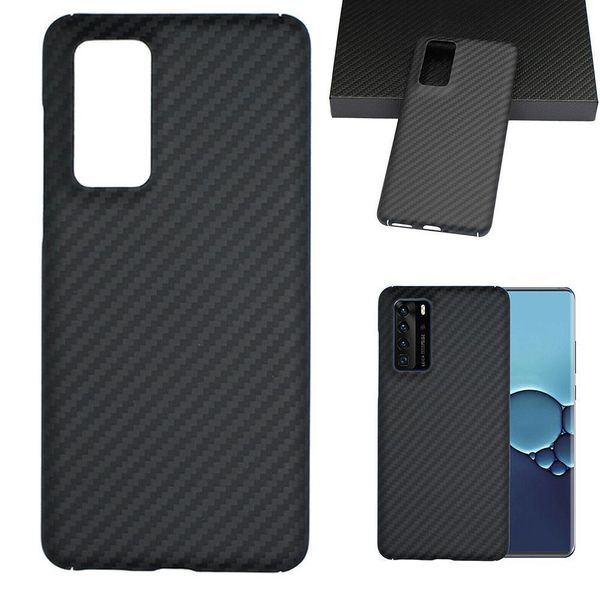 

quality case for huawei p40/pro carbon fibre slim cover protective shockproof phone v1e6