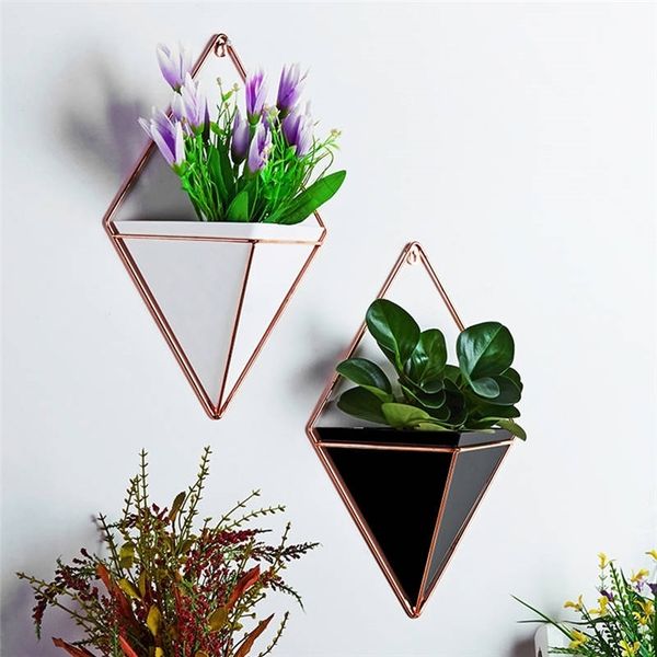 Innovativo fioriera pensile vaso geometrico decorazione della parete contenitore piante grasse LJ201209