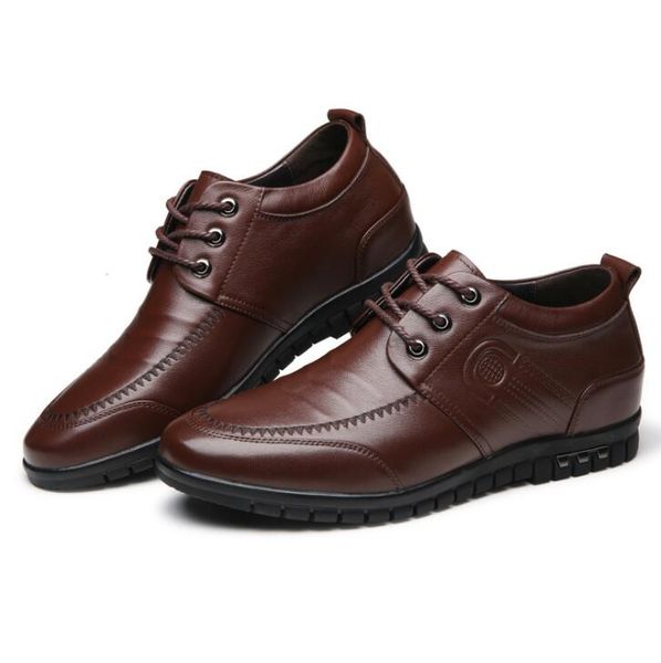 

2022 men casual shoes for home outdoor sports sneakers trainers breathable fashion real leather black shoes trend cool flats brown
