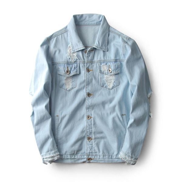 

new men's designer jacket high-quality long-sleeved shirt men's pablo destruction denim jacket denim clothing autumn winter spring, Black;brown