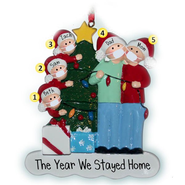 

quarantine christmas ornament diy greetings quarantine christmas birthday party pandemic social distancing resin christmas tree ooa9086