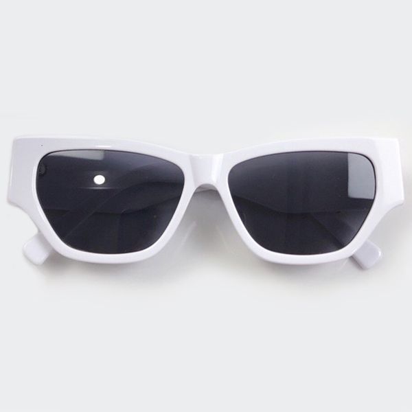 

2021 new cat eye with acetate frame brand women sunglasses v4q1, White;black