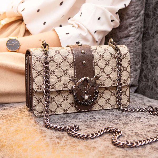 

luxurys designers french niche foreign style new 2021 popular women's chain swallow messenger bag