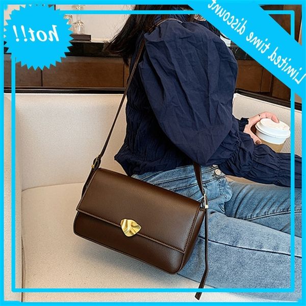 

casual style pu leather underarm shoulder handbags women clamshell effens color elegant messenger bag designer shopper cups sac