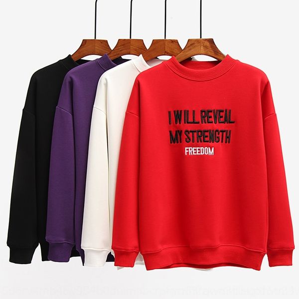 

ok4ya refundno replacementno repairround neck plus velvet women's 6119 refundno sweate repairround neck replacementno velvet pulloverwo, Black