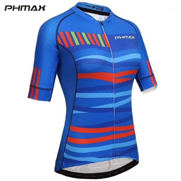 

phmax pro anti-uv cycling jersey women summer breathable racing road bike jersey short sleeve mountain bicycle clothing1, Black;red