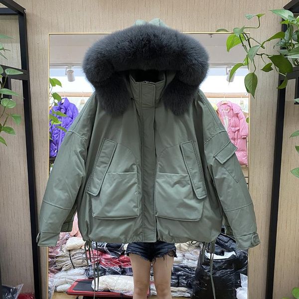 

in 2021 the new han edition short down jacket female overcome the detachable bladder little white duck down jacket, Black