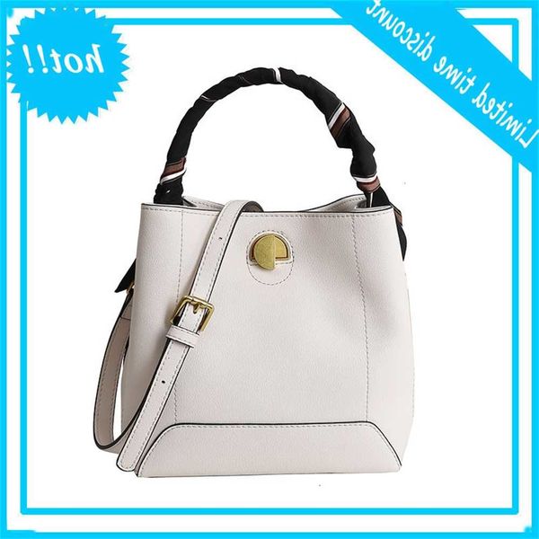 

small foreign silk scarf bucket female 2019 new korean leather shoulder messenger bag