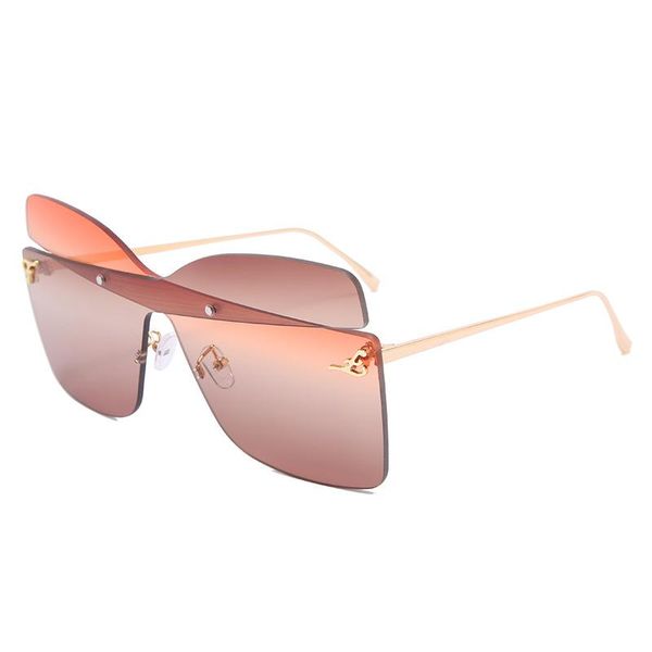 

vintage sunglasses women one piece rimless eyeglasses uv400 square male eyewear oversize goggles shades oculos gafas 17255df, White;black