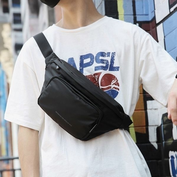 

waterproof waist bag street srend chest bag fashion sling crossbody pack woman fanny belt bags t200824