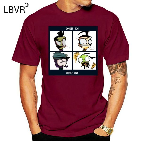 

funny men's invader zim doomed days black cotton oneck cotton s hoodie designers t shirts sweatshirt