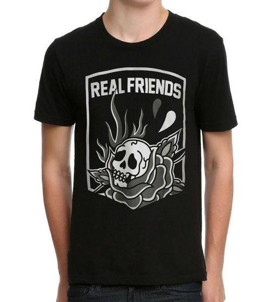 

real friends mens skull rose shirt new xs, s, m, l, xl, 2xl, 3xl fashion tee shirt sport hooded sweatshirt hoodie