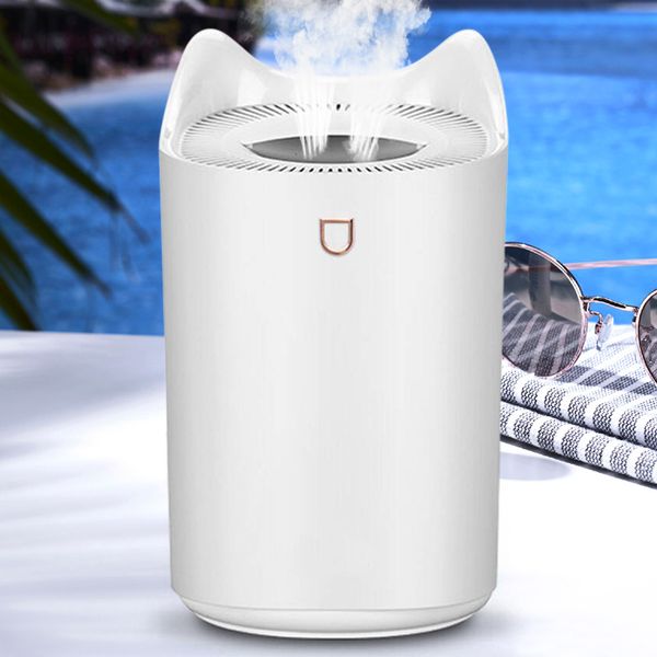 

home ultrasonic air humidifier aromatherapy 3300ml two port spray usb aroma oil diffuser led lights strong cool mist maker 1012