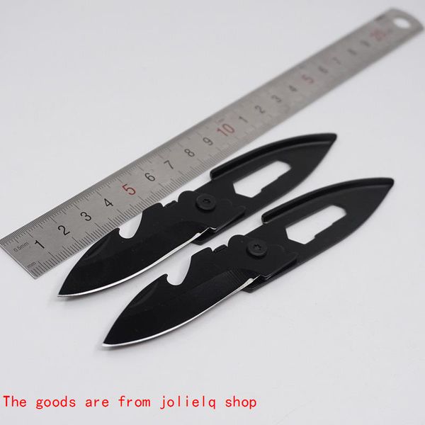 

chain key knife pocket knife portable key foldable ring survival tactical knives with open bottle & twist six angle screws tool qynf unqm5