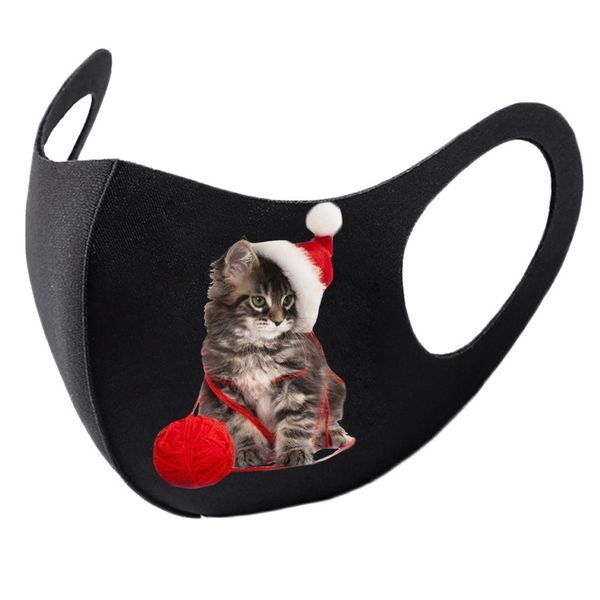 

2.5zoutdoor 1pc christmas protective washable comfortable mask new year gift reusable mascarilla #gm