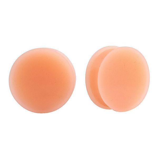 

modrsa 1pair double flared ear gauges flesh sile ear plugs and tunnels tragus piercing earrings expander body jewelry bijoux q bbykyi, Silver